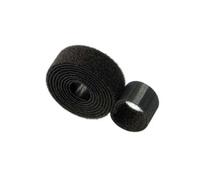 Double Sided Sew On Hook & Loop Sewing/Stitch-On Fabric Tape Black 1mtr x 1cm Wide