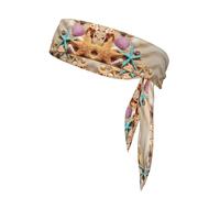 Double-Sided Shells On The Beach Printed Bandana For Men And Women For Football,Yoga,Fitness,Ninja Headband