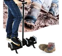 Double Sided Shoe Scraper Brush Boot Scrubber with Stiff Bristles and Fixed Metal Base Effective Mud Remover for Golf Course Temperatures from -40℉ to 120℉ Double-Sided