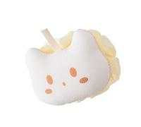 Double Sided Shower Scrubber Ergonomic Back Scrub Tool Cleaner Loofah Bath Accessories Set with Foam Ball