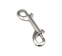 Double Sided Snap Clip 316 Stainless Steel for BCD Scuba Diving, Heavy Duty Spring Buckle for Pet Bucket Dog Chain, Marine Grade Quick Release Hook 90/100/115mm Silver(90mm)