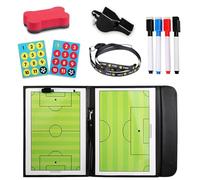 Double Sided Soccer Dry Erase Whiteboard, Magnetic Soccer Coaching Board, Clear Printing, Foldable Design, Sturdy Material, Complete Accessories