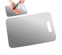 Double Sided Stainless Steel Cutting Mat - Chopping Board | Dishwasher Safe Kitchen Food Prep Board, Heavy Duty Meat Vegetable Pastry for Cooking, Camping