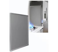 Double-Sided Stainless Steel Fridge Heat Shield, Aluminum Insulation Board | 20mm Thick Stove Side Panel, Heat Shield for Side of Fridge, Fireproof Heat Shield, Easy to Install(Magnetic,40x60cm)