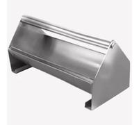 Double-Sided Stainless Steel Pigeon Feeder with Swivel Crossbar, Poultry Feeding Trough for Chicks Ducks Parrots, 20-140cm Long