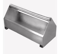 Double-Sided Stainless Steel Pigeon Feeder with Swivel Crossbar, Poultry Feeding Trough for Chicks Ducks Parrots, 20-140cm Long