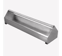 Double-Sided Stainless Steel Pigeon Feeder with Swivel Crossbar, Poultry Feeding Trough for Chicks Ducks Parrots, 20-140cm Long