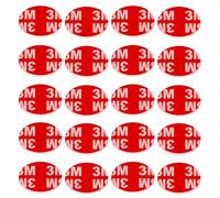 Double Sided Sticky Pads 20Pcs Heavy Duty Strong Clear Self Adhesive Pads Waterproof No Marks foam Carpet tape 3cm in Diameter Round for Indoor & Outdoor Use