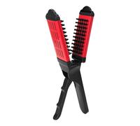 Double Sided Straightening Brush Clamp Hair Brush V-Shape Hair Styling Comb Hairdressing Tool For Home Barber Shop