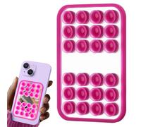 Double-Sided Suction Base Mobile Phone Holder, Silicone Suction Handle with Mirror, for Desk, Car, Wall, Shower, Men, Women, Driving on the Go