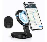 Double-Sided Suction & Magnetic Phone Holder, 3-in-1 Ultra Magnetic Suction Cup Mount, 360° Rotatable Foldable Phone Stand for Car Dashboard, Gym, Kitchen & Desk