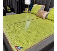 Double Sided Summer Sleeping Mat, Foldable Bamboo Cooling Mattress Topper