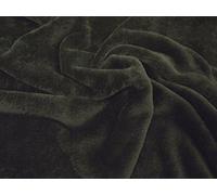 Double Sided Supersoft Cuddlesoft Minky Velboa Fabric Material - Black, Sample 10cmx10cm