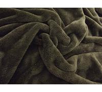 Double Sided Supersoft Cuddlesoft Velboa Fabric Material - Chocolate Brown, 1Mtr 150cmx100cm