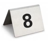 Double-Sided Table Number Signs, Stainless Steel Card Holders for Wedding Banquets, Restaurant Dining, Kitchen Table Markers(50-100)