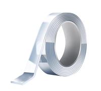 Double Sided Tape - Adhesive Tape, Two Sided Tape | Clear Sticky Roll Tape, Removable Mounting Double Side Tape, Anti-Slip Double Sided Tape, Waterproof & Cuttable Tape for Walls Tiles Ceramics Wood