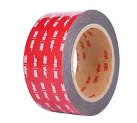Double-sided tape, extra strong adhesive, uses original VHB 5952 raw material, 50 mm x 3 m, 1.1 mm thick, waterproof and high temperature resistant for car, home decoration, office decoration