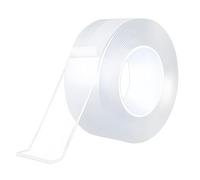 Double Sided Tape Heavy Duty - 1 Rolls Nano Magic Gel Tape, 3m x 3cm x 2mm, Waterproof & Washable Adhesive for Carpets, Wall Hooks, Frames, Reusable, No Residue