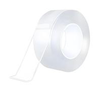 Double Sided Tape Heavy Duty - 1 Rolls Nano Magic Gel Tape, 5m x 3cm x 2mm, Waterproof & Washable Adhesive for Carpets, Wall Hooks, Frames, Reusable, No Residue