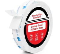 Double Sided Tape Heavy Duty, 20mm × 3m Double Sided Mounting Tape, 1600T PE - Extra Strong Sticky Foam Tape, Waterproof Mounting Adhesive Tape for LED Strip Lights, Home, Office & School Decor