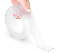 Double Sided Tape Heavy Duty, Strong Nano Mounting Tape Extra Large(3.0m * 3.0cm) Multipurpose Clear Adhesive Tape Picture Hanging Strips, Removable Sticky Pads Poster Tape for Walls Decor Carpet Tape