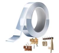 Double Sided Tape Heavy Duty | Two Sided Tape - Nanotechnology Transparent Sticky Roll Tape | Removable Mounting Tape | Removable Sticky Pads Poster Tape for Walls Decor Carpet Tape