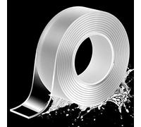 Double Sided Tape Heavy Duty16.5ft/5m, Multipurpose Wall Tape Removable Mounting Tape, Reusable Strong Adhesive Scotch Tape Adhesive Poster Carpet Tape for Sticking Items, Home