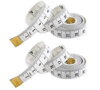 Double Sided Tape Measure (2 Pack) Perfect to Body Measuring, Sewing/Tailors Tape, Durable Flexible Fibre Glass Material, 60 Inches / 150cm - 2 Pack