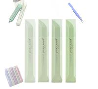 Double-Sided Tape Pen - Retractable Glue Roller for Crafts, Scrapbooking & DIY, Clean & Mess-Free Adhesive Tape Dispenser (6 mm × 6 m) - Ideal for Card Making, Journaling & Photo Albums (Green-A)