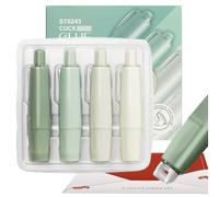 Double-Sided Tape Roller - Concealer Tape, Retractable Adhesive Dispenser Pack of 4 | Scrapbook and Craft for Home, School, Office, DIY, Paper, Postcards, Photos and Diars