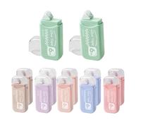 Double Sided Tape Roller - Double Sided Adhesive | Tape Runner, 12pcs Craft Adhesives Dot Glue and Correction Pen, Tapes Dispenser to Journaling Scrapbooks, Clean -Free Bonding for Paper Crafts