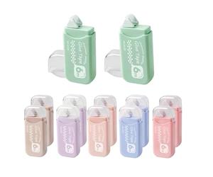 Double Sided Tape Roller - Double Sided Adhesive | Tape Runner, 12pcs Craft Adhesives Dot Glue and Correction Pen, Tapes Dispenser to Journaling Scrapbooks, Clean -Free Bonding for Paper Crafts