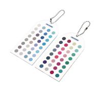 Double-Sided Template Guide Color Cards with 24 Soft Summer/Autumn Tones for Portable Color Analysis
