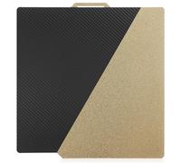 Double Sided Textured PEI Build Plate 257x275mm Compatible with P1P/P1S/P2S/X1/X1C/X1E/A1 Textured Golden Powder Coated PEI Flexible Removable Spring Steel 3D Printer Bed