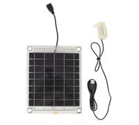 Double-Sided Transparent Monocrystalline, 10W 12V Solar Water Pump, For Bird Bath Garden Fountain Pond Aerator Outdoor Renewable Energy