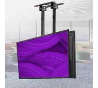 Double-Sided TV Ceiling Mount Bracket - Adjustable Wall Mount for 60-100 Inch TVs Telescopic Height Swivel and Tilt for Optimal Viewing Angle