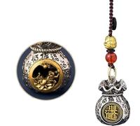 Double-Sided Twelve Zodiac God of Wealth Bag,Daily Prosperity and Fortune-Filled Money Bag Pendant,Chinese Zodiac Fortune Bag,Rotatable Lucky Bag Pendant (Shape-Monkey,One Size)