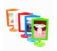 Double Sided Vertical Photo Frame Each Frame Holds 4x6 inch 2 Pictures, Pack of 10 (5 Colors)