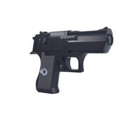 Double Sided Water Gun for Kids 17.5cm, 2-Way Directional Spray Toy Pistol with Switch, Leak-Proof Design for Outdoor Summer Fun, Eco-Friendly ABS Plastic (Black)