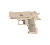 Double Sided Water Gun for Kids 17.5cm, 2-Way Directional Spray Toy Pistol with Switch, Leak-Proof Design for Outdoor Summer Fun, Eco-Friendly ABS Plastic (Brown)