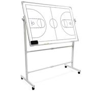 Double-Sided Wheeled Coaching Whiteboards, Dry Erase Board Equipped Basketball Soccer Coaching Board with Magnetic Markers, Pen & Eraser, for Daily Training, Tactical Deployment Soccerball