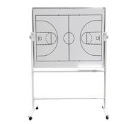 Double-Sided Whiteboard Mobile Double-Sided Whiteboard for Sports Coaching - Includes Magnetic Markers, Eraser & Portable Design, Ideal for Team Strategies and Game Plans.，（Basketball）