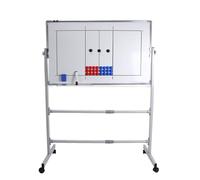 Double-Sided Whiteboard on Wheels for Coaches | Dry Erase Board with Magnetic Markers & Eraser for Basketball, Soccer, Volleyball Coaching