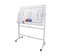 Double-sided whiteboards on wheels for coaching | Dry-erase board with magnetic markers and eraser, for basketball, soccer, and volleyball coaches(Football)