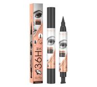 Double-Sided Wing Eyeliner Stamp Pen - Black Liquid Waterproof Cat Eye with Smudge Proof, Long Lasting Makeup