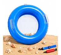 Double Sifting Mesh Shark Tooth Sifter,2026 Inflatable Floating Sand Sifter for The Beach with Comfortable Grip,Lightweight SharkTeeth Sifte-r for SharkTeeth,Shells,Fossils and Beach Treasure Hunting