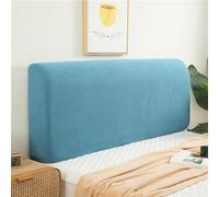 Double/Single Bed Headboard Cover Velvet Padded Bed Headboard Slipcover Super King Size Small Bed Protector Slipcover for Bed Headboard Dustproof Decoration ( Color : Light blue , Size : 110cm/43in )