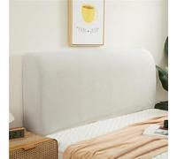 Double/Single Bed Headboard Cover Velvet Padded Bed Headboard Slipcover Super King Size Small Bed Protector Slipcover for Bed Headboard Dustproof Decoration ( Color : Milk White , Size : 120cm/47in )