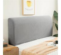Double/Single Bed Headboard Cover Velvet Padded Bed Headboard Slipcover Super King Size Small Bed Protector Slipcover for Bed Headboard Dustproof Decoration ( Color : Light Grey , Size : 110cm/43in )