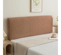 Double Single Bed Headboard Covers King for Linen/Upholstered/Wood/Leather Bed Head, Stretch Headboard Slipcover, Soft Comfortable All-Inclusive Head board Dustproof Protector Cover(140-165cm,Brown2)